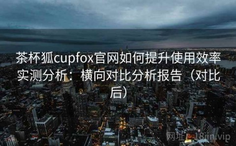 茶杯狐cupfox官网如何提升使用效率实测分析：横向对比分析报告（对比后）