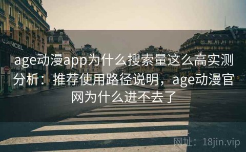 age动漫app为什么搜索量这么高实测分析：推荐使用路径说明，age动漫官网为什么进不去了