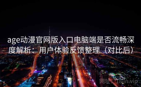 age动漫官网版入口电脑端是否流畅深度解析：用户体验反馈整理（对比后）