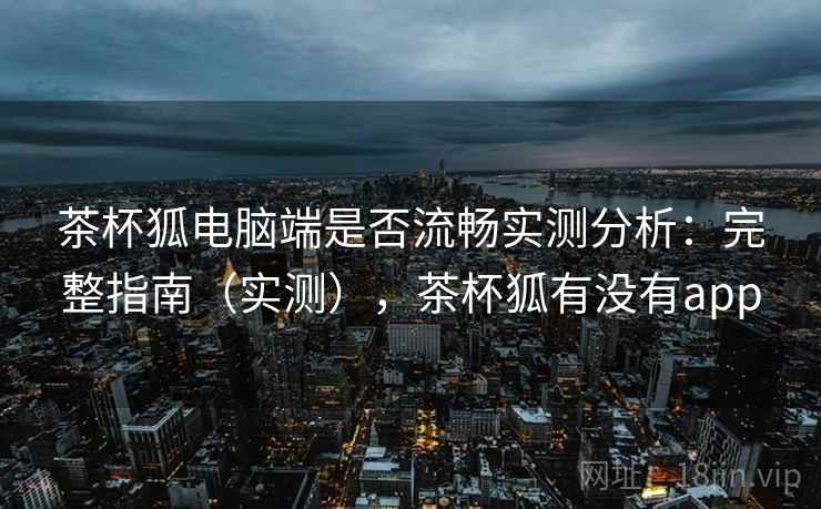 茶杯狐电脑端是否流畅实测分析：完整指南（实测），茶杯狐有没有app